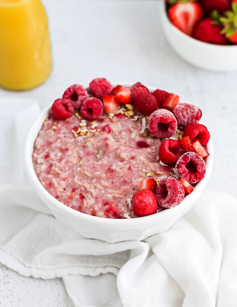 Raspberry Oatmeal Planted in the Kitchen