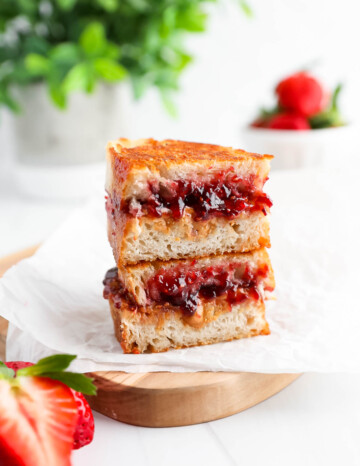 Fried Peanut Butter and Jelly Sandwich - Planted in the Kitchen